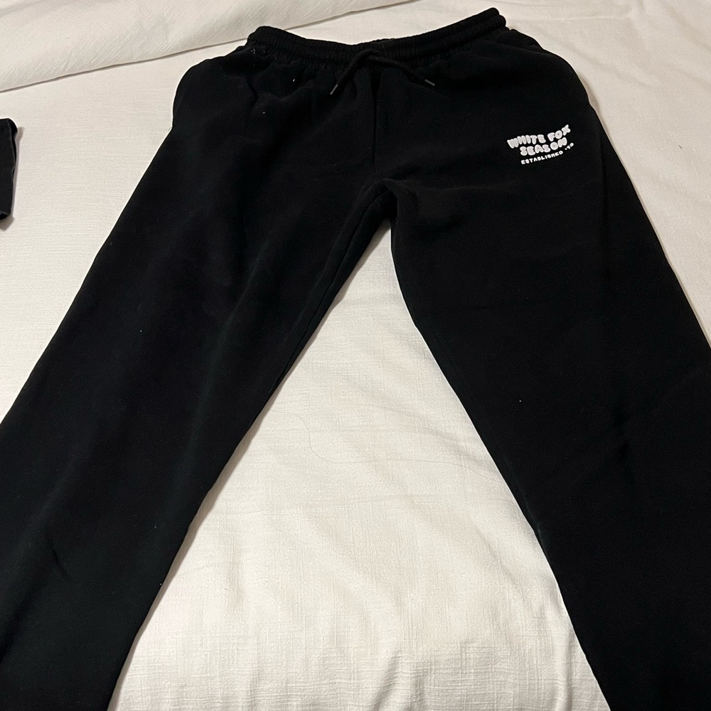 White Fox sweat pants for matching tee shirt